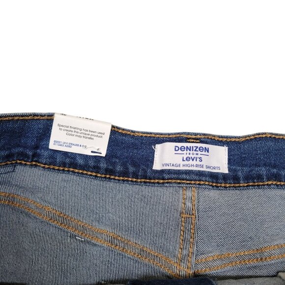 Denizen From‎ Levi's Vintage High-Rise 5" Inseam Jean Shorts Size 14 / 32 Blue - Picture 10 of 13